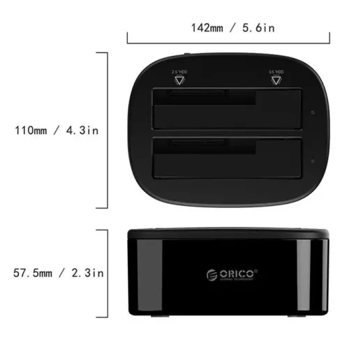 Station d'accueil ORICO 2 SATA USB3.0 REF: 6228US3
