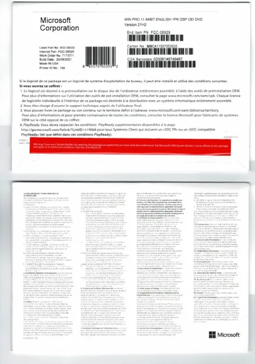 clé logicielle windows 11 / 10 office pro plus / Professional plus créative cloud entreprise .ect