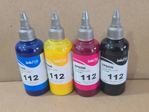 Jeux de 4 bouteilles d'encre Inkpro 100ml 112 (E0019) [Pigment] Epson