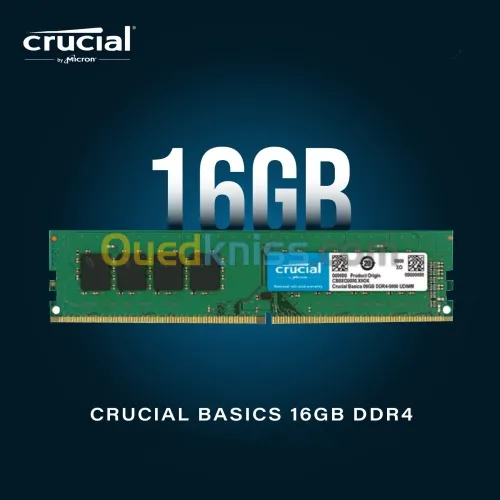 RAM DDR4 16GB 3200Mhz DISKTOP CRUCIAL  [ UDIMM ] ( NEW ) [ CL22 ]