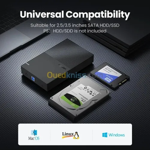 Rack UGREEN 3.5'' USB-B3.0 5Gbs REF: US222 [P/N: 50422]