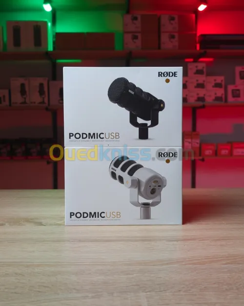 Rode PodMic USB Microphone dynamique polyvalent Avec connectivité XLR et USB pour les podcasts