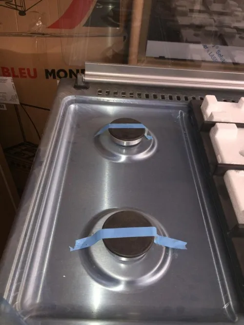 Cuisinière bleu monde 5 feux 90cm inox double ventilateur catalyseur 