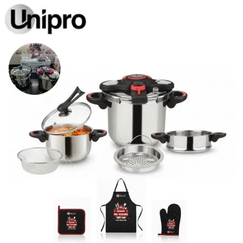 Autocuiseur UNIPRO Cocotte Minute 7 litres + 5 litres / 11 pièces