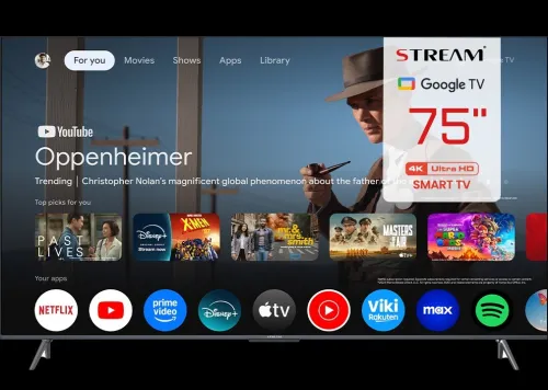 Téléviseur LED STREAM FULLHD 32P - 40P - 43P - 50P - 55P - 58P - 65P - 75P - GOOGLE TV FHD