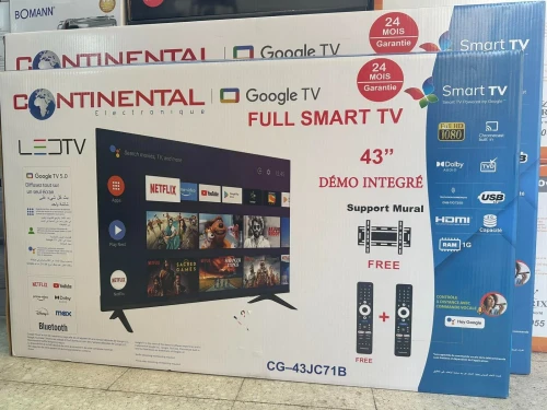 Téléviseurs CONTINENTAL SIMPLE /  Google / ANDROID. HD FHD 4K
