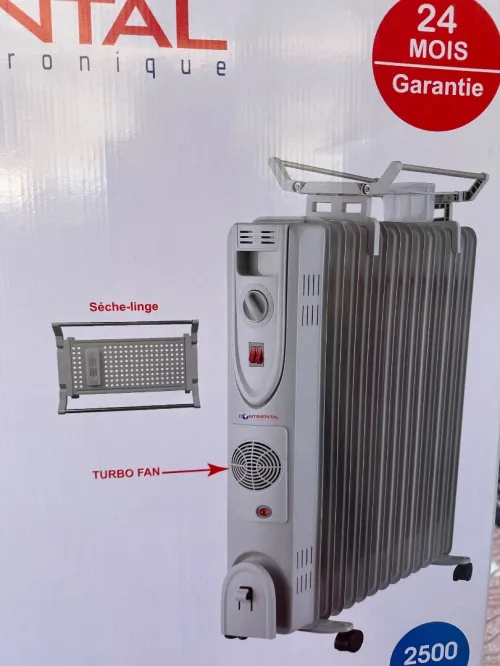 Bain de huile continental ventilé 13 éléments 2500w sèche linge 