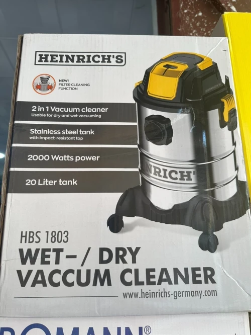 Aspirateur 2en1 HEINRICH'S eau et poussière