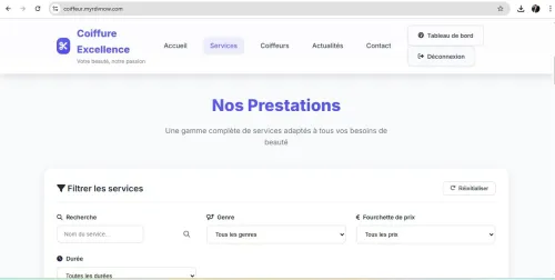 Création site web