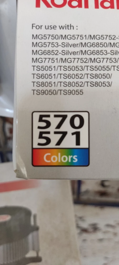Cartouche CANON 470/471 570/571 270/271 250/251 450/451 550/551 TS5050 TS5040 TS5020 (Check Photos)