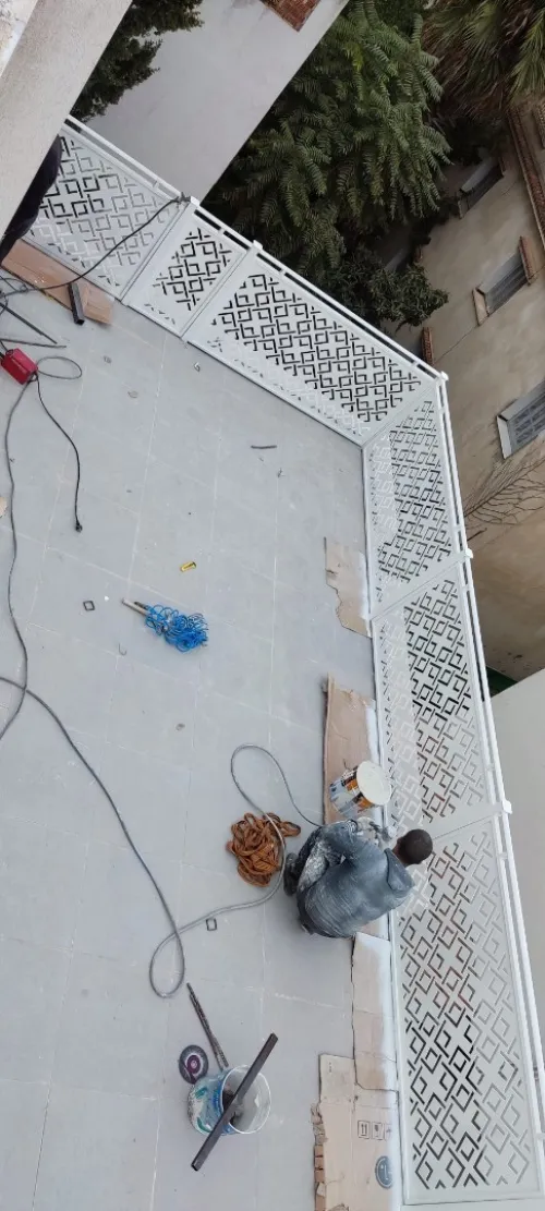 Garde de corps rampes d'escaliers cloture métallique 
