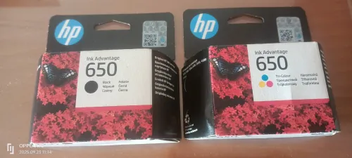 cartouches HP 650 noir et couleurs 