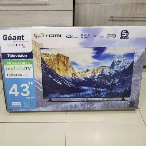 Télévision géant 43 pouce smart android garantie 5 ans
