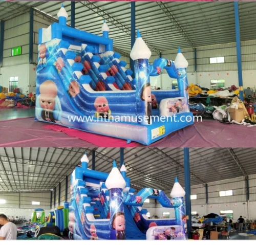 Château gonflable toboggans