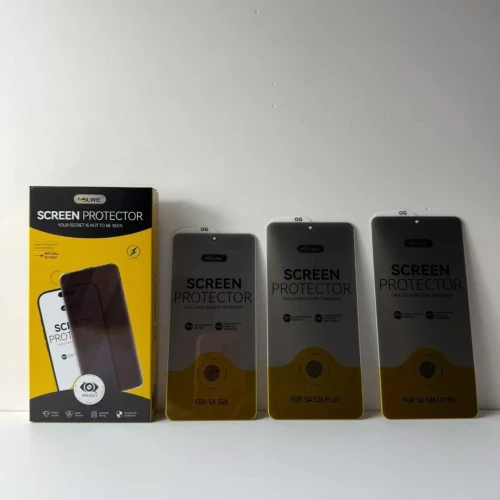 GLASS Protection Mobile en Verre Trempé 9H Installation Facile Compatible Empreinte, HD Transparent et Privacy