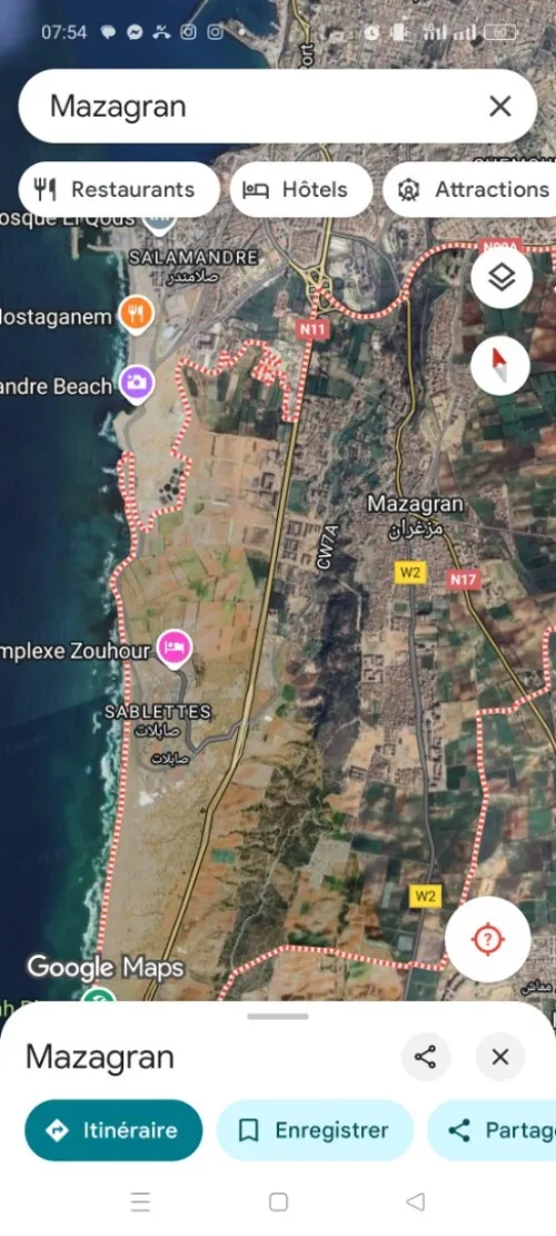 Vente Terrain Mostaganem Mezghrane