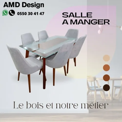 Table chaise scandinave