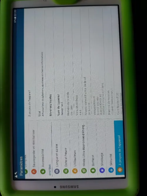 Galaxy tab E SM-T560