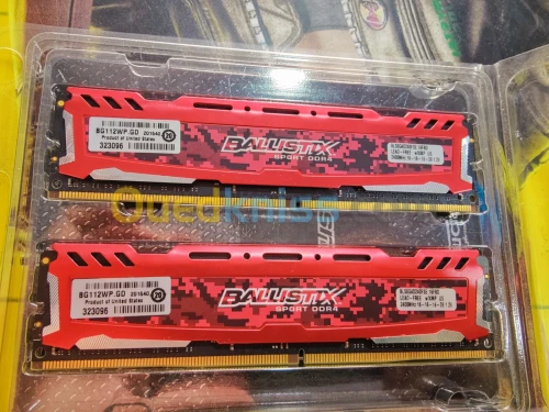 Kit RAM CRUCIAL BALLISTIX 16GB 8*2 DDR4 2400MHZ