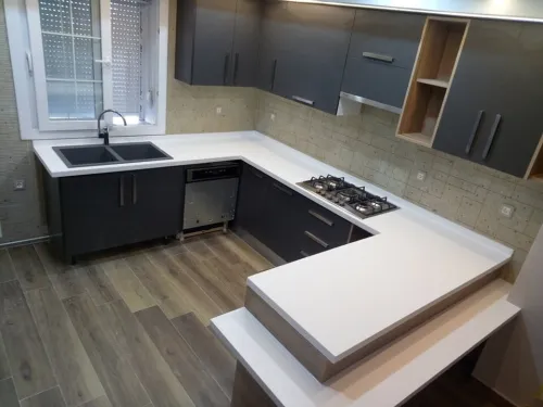  Plans de travail de Cuisine en corian Sur-mesure 