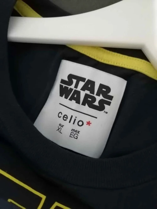 T-Shirt Star Wars Celio - Édition Graphique - Homme - XL Fit L - Bleu Marine