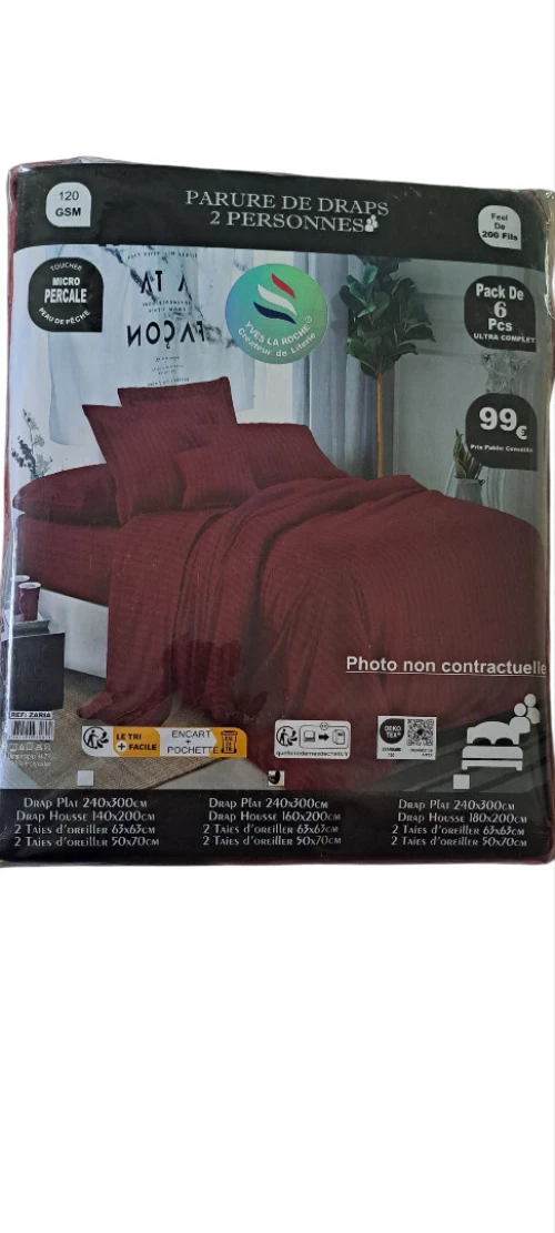 parure de draps 2 personnes