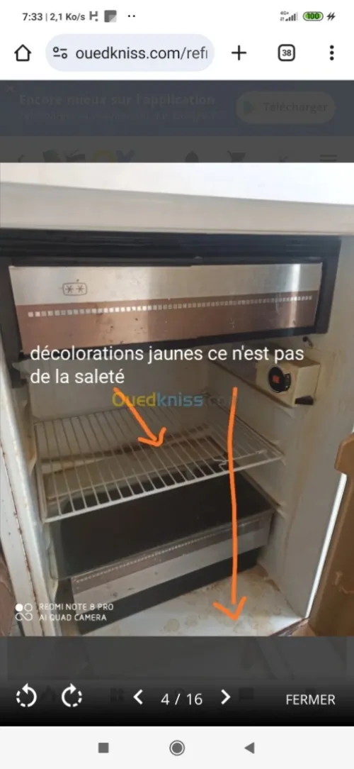 Mini réfrigérateur Maxi bar fonctionne très bien
