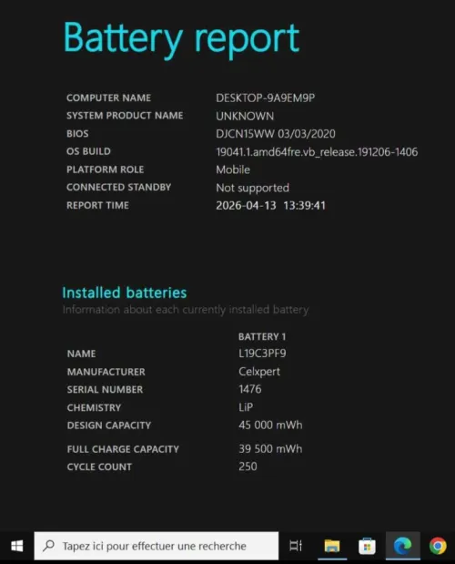 Lenovo Core i5 10 Génération