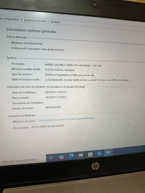 HP EliteBook professionnel