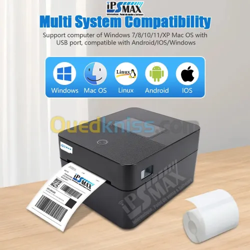 POSLUX LP430 Bluetooth Imprimante Thermique pour Bordereaux & Codes-Barres