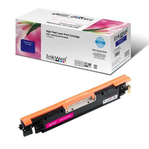 PACK 4 Toner Compatible INKWELL CE310A / CE311A / CE312A / CE313A Noir et Couleurs Qualité Premium 