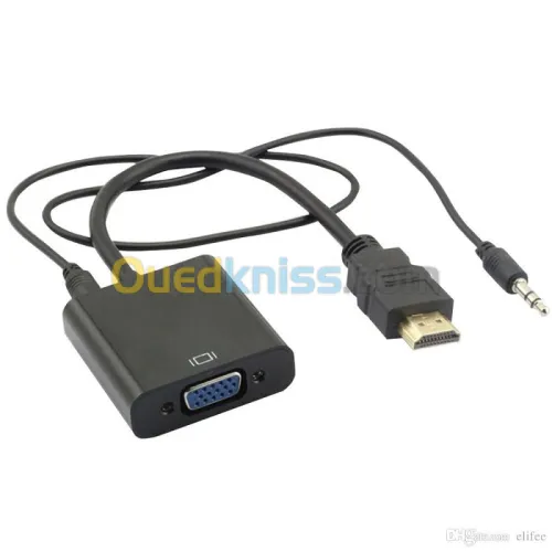 Adaptateur HDMI/VGA  AVEC AUDIO