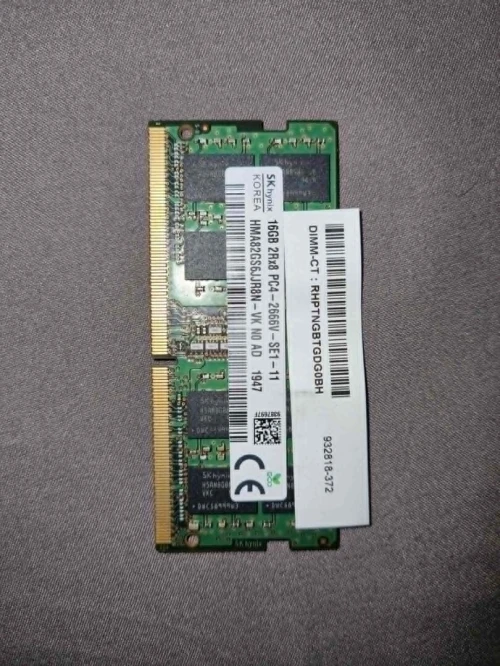 Laptop ram 16GO DDR4 2666Mhz
