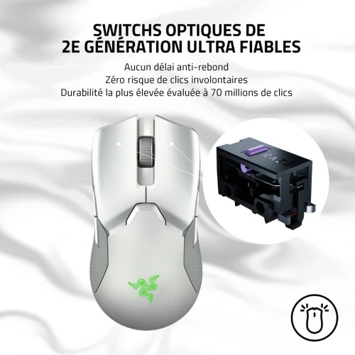 SOURIS RAZER VIPER ULTIMATE WITH CHERGING STATION WIRELESS GAMING HYPERSPEED TECHNOLOGY +20K DPI RGB