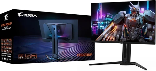 ECRAN AORUS FO27Q5P 27 QD-OLED QHD 500HZ 0.03MS KVM 1000CD/M FREESYNC/PREMIUM PRO/DISPLAY HDR 500