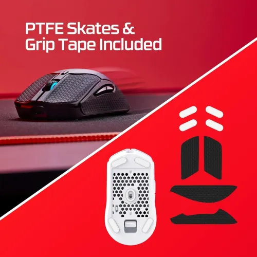SOURIS GAMER HYPERX PULSEFIRE HASTE 2 WIRELESS ULTRA LIGHTWEIGHT 61G BATTERY FOR 100H BLACK / WHITE