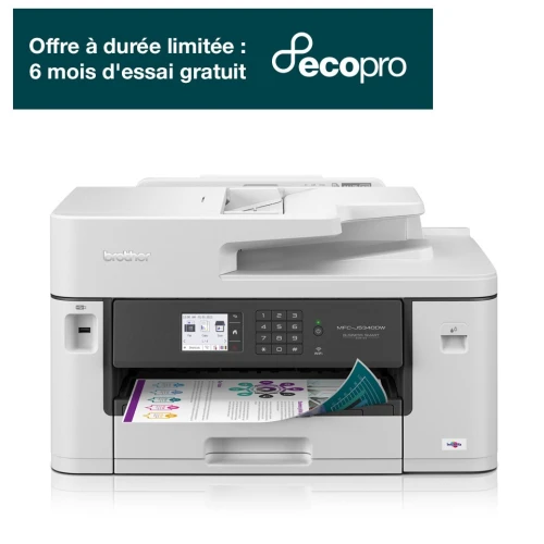 IMPRIMANTE BROTHER J5430DW JET D'ENCRE MULTIFONCTION PROFESSIONNELLE A3 WIFI / RJ-45 / DUPLEX / FAX