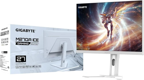 ECRAN GIGABYTE M27QA ICE 27 POUCES FOR GAMING 2K 1MS 180HZ IPS HDR400/HDMI 2.1/DISPLAY PORT 1.4