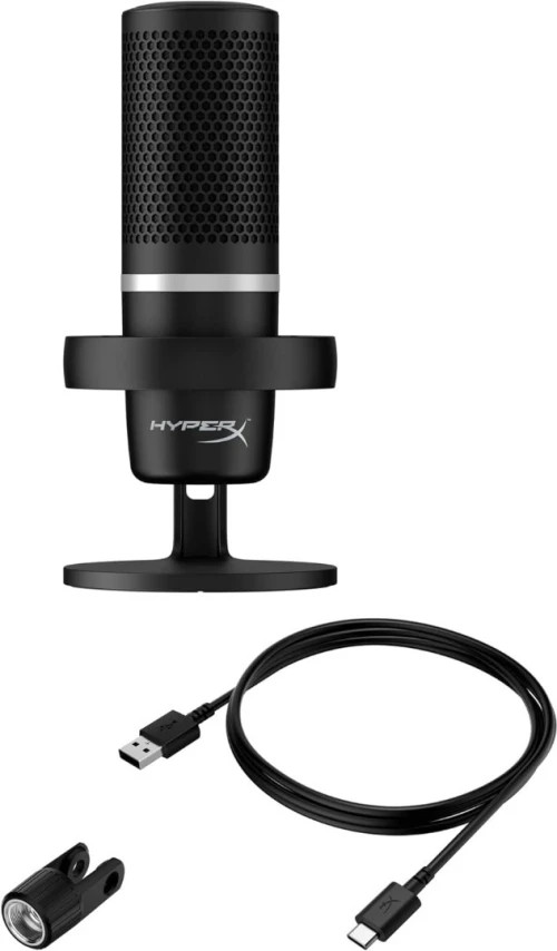 MICROPHONE HYPERX DUOCAST PC/PS5/PS4 GAIN CONTROL FOR GAIMING / STREAMING / PODCASTING