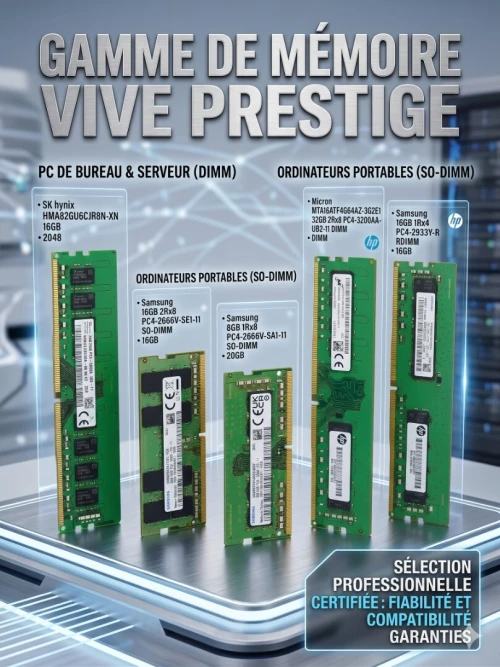 Mémoire RAM  Certifiée HP