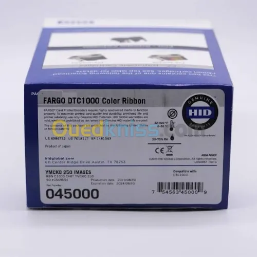 Fargo dtc1250e/dtc1000 ymcko