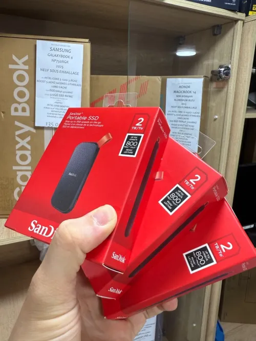 DISK EXTERNE SANDISK 2TO SSD 