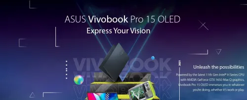 ASUS VIVOBOOK PRO 15 OLED K3500P I5 11300H 16GO 512GO GTX1650 NEUF SOUS EMBALLAGE
