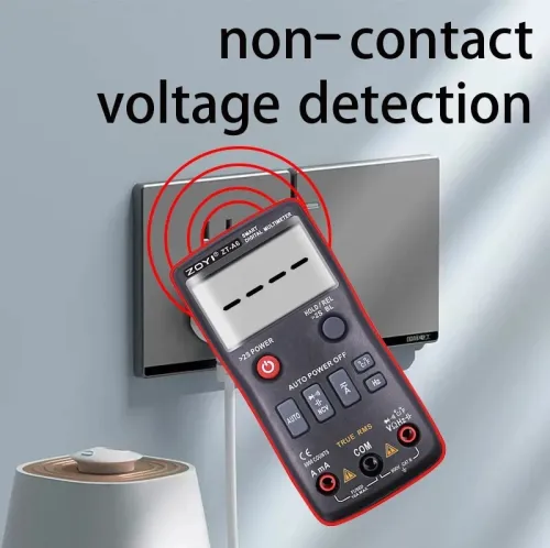 ZOYI ZT-A6 bouton multimètre numérique professionnel AC DC tension courant testeur de résistance avec mesure de température et NCV Fun
