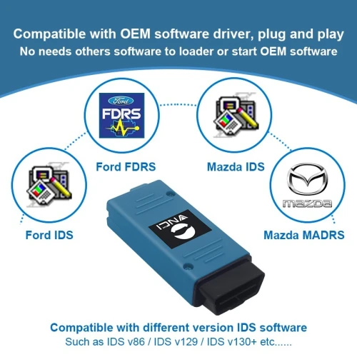 VNCI VCM3 Nouveaux Modeles Ford Mazda Compatible Avec Pilote Logiciel Dorigine