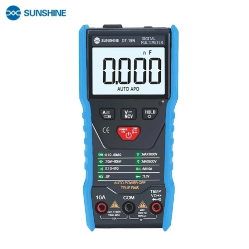 SUNSHINE DT-19N Professionnel Intelligent Téléphone Portable Réparation Spécifique Mini Multimètre Numérique AC DC Ampèremètre Voltmètre Outil
