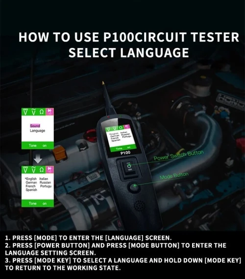 JDIAG ( TopDiag P100 ( Testeur De Circuit Powerscan 6-40V