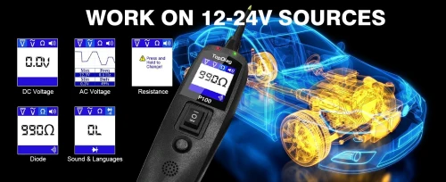 JDIAG ( TopDiag P100 ( Testeur De Circuit Powerscan 6-40V