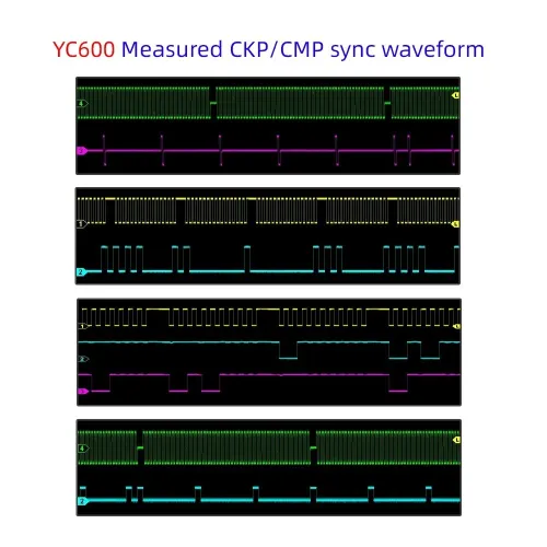 YC600 générateur de Signal automatique à Six canaux ECU testeur d'entretien informatique vilebrequin arbre à cames moto CKP CMP simulateur de Signal
