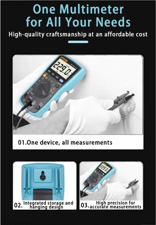 ZOYI ZT-17B+.RF4.17N  est un multimètre électrique connu pour son affichage numérique de haute précision, compteur de capacité pour maison intelligente
